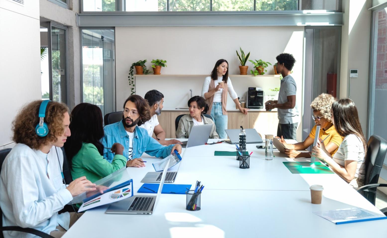 Quarterly planning session with budget adjustment scenarios